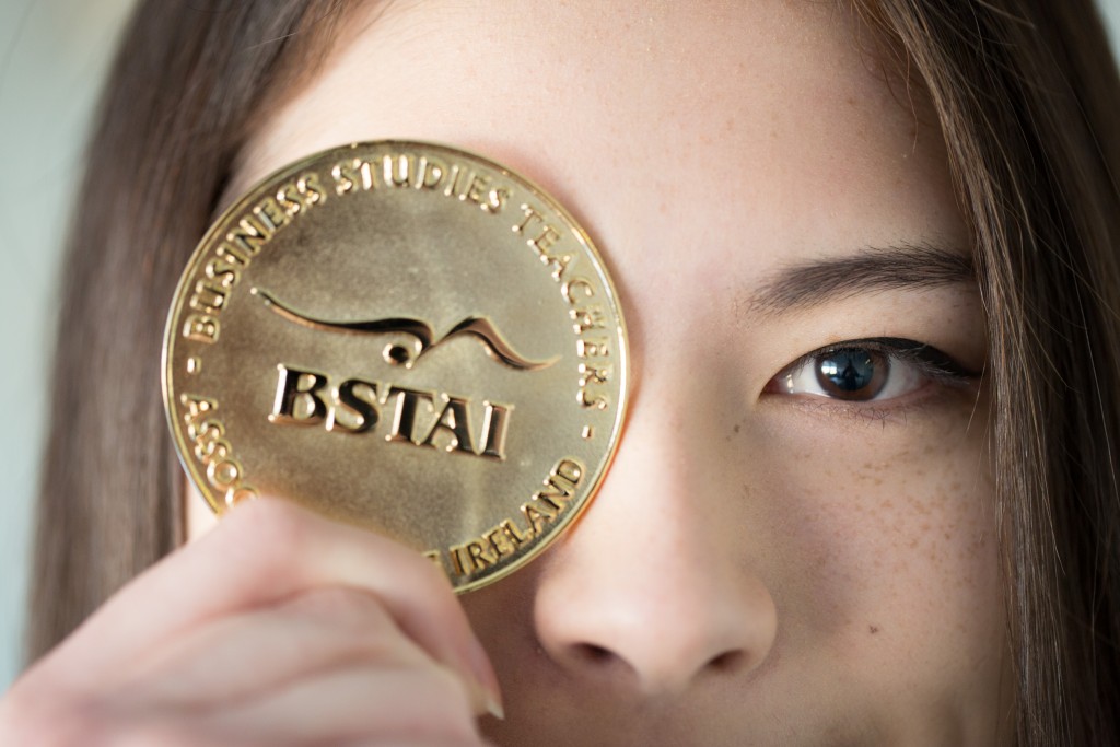 Picture shows Sarah Coughlan,from Dominican College who was awarded a gold medal for Leaving Certificate Business as part of the Business Studies Teachers’ Association of Ireland (BSTAI) 