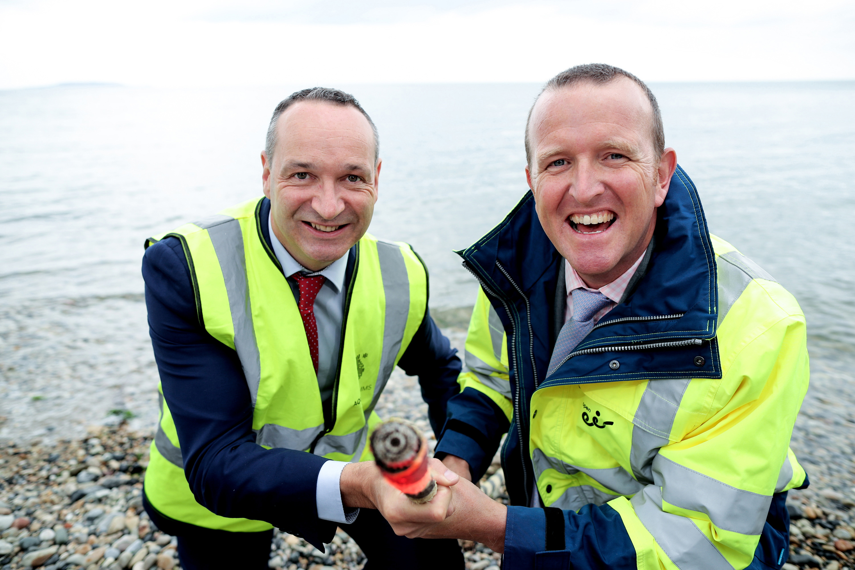 10/08/2016 NO REPRO FEE, MAXWELLS DUBLIN open eir to provide high capacity fibre connection from Killala to Dublin in Aqua Comms deal worth more than 5m. Pictured at the announcement are (L-R): Martin Reilly, vice president of sales, cloud and content, Aqua Comms; and Adrian Marron, Head of Sales & Service Management, open eir. PIC: NO FEE, MAXWELLPHOTOGRAPHY.IE