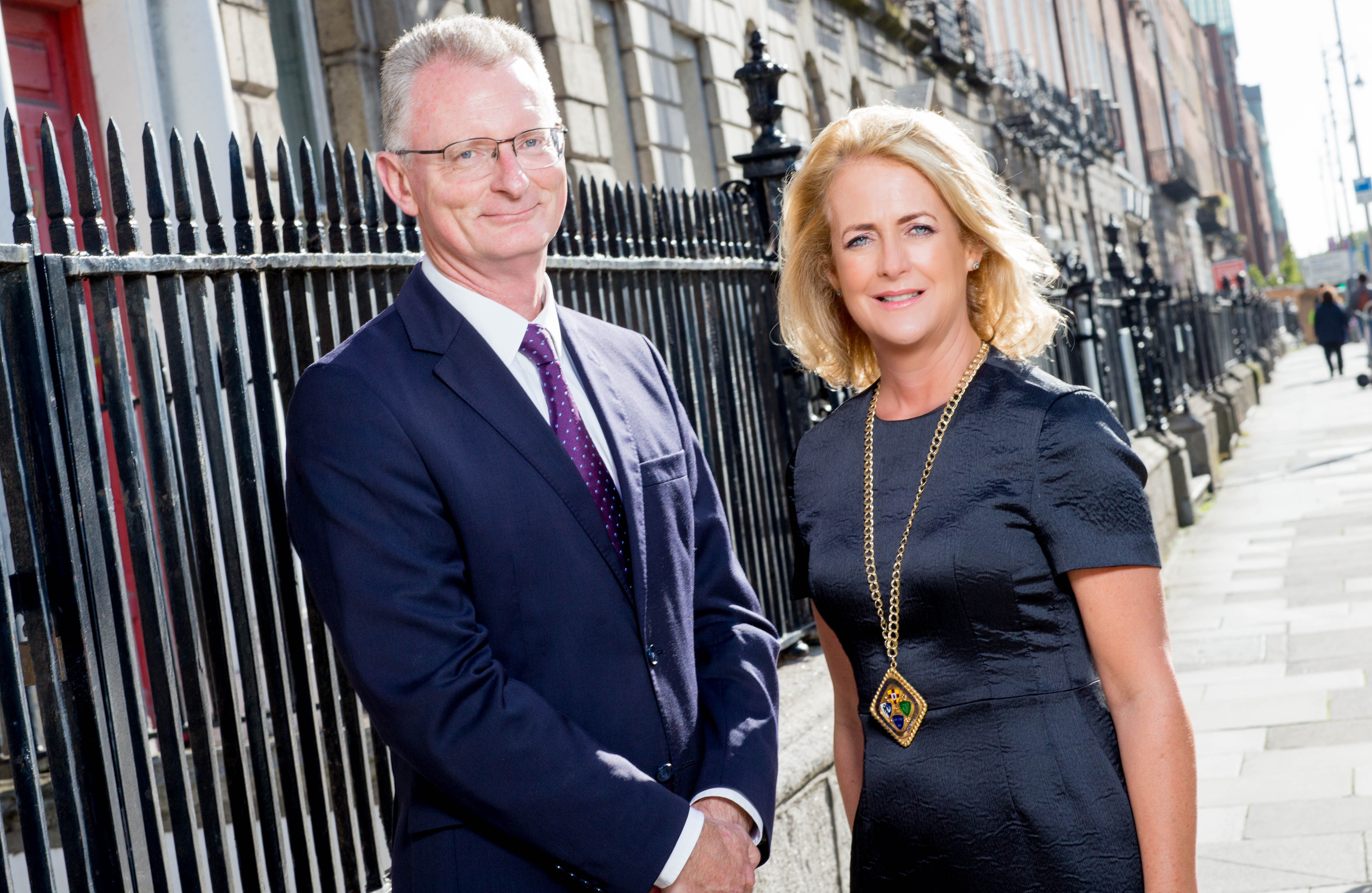 Niamh Boyle, President of Chambers Ireland with Ian Talbot, CEO, Chambers Ireland 